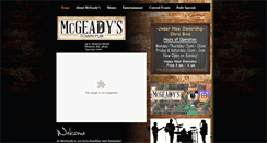 Desktop Screenshot of mcgeadystownpub.com